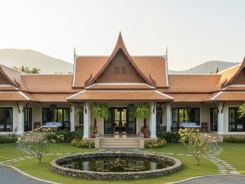 120m2 nhà cấp 4 mái thái 4 phòng ngủ