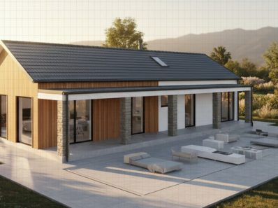 bản thiết kế nhà cấp 4 3 phòng ngủ