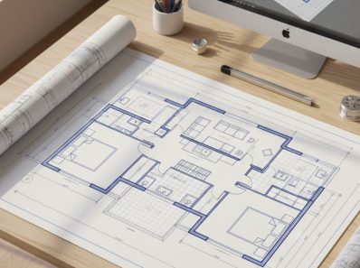 bản vẽ cad nhà cấp 4 3 phòng ngủ