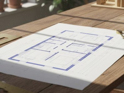 bản vẽ nhà cấp 4 hình chữ nhật