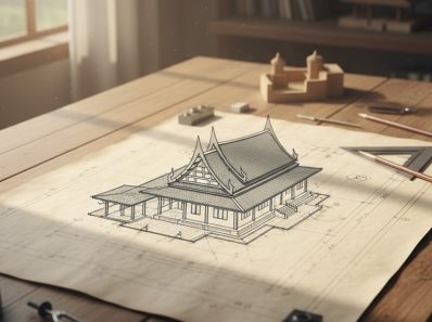 bản vẽ nhà cấp 4 mái thái