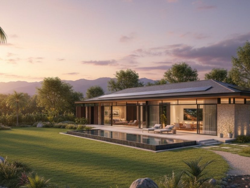 biệt thự nhà vườn cấp 4 hiện đại