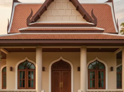 mặt tiền nhà mái thái cấp 4