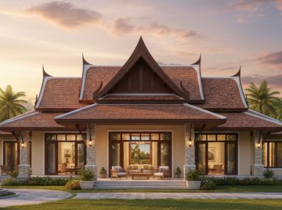 mẫu nhà biệt thự cấp 4 mái thái