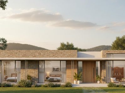 mẫu nhà cấp 4 100m2 3 phòng ngủ 1 thờ