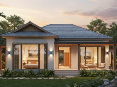 mẫu nhà cấp 4 3 phòng ngủ 120m2