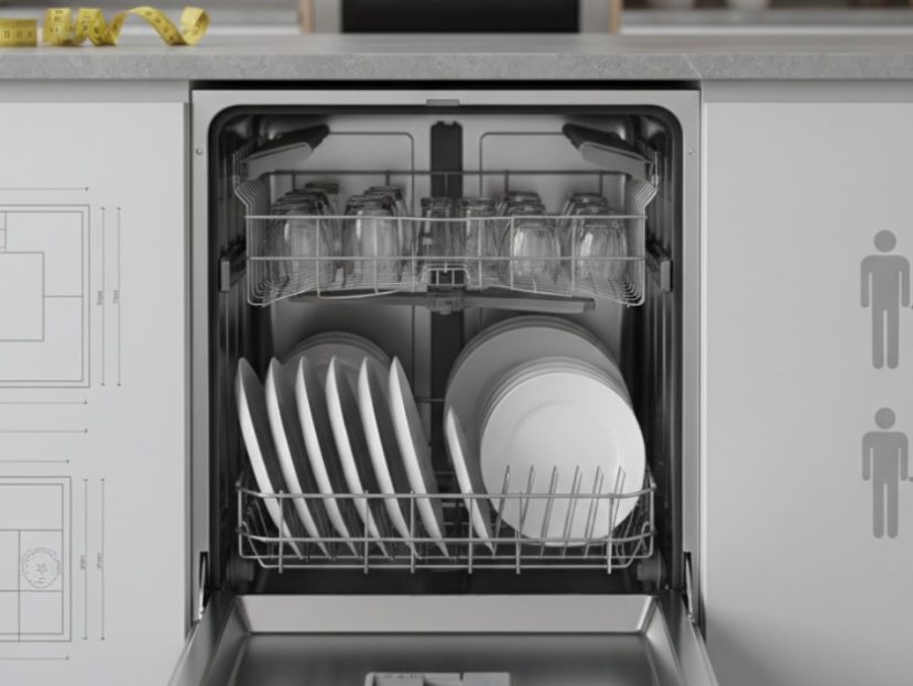 kích thước máy rửa bát electrolux 8 bộ