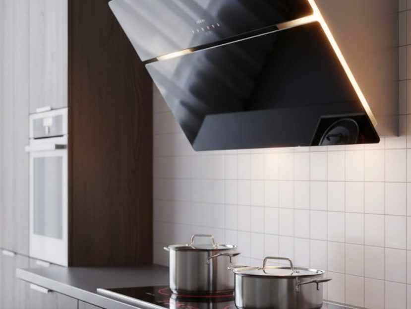 Máy hút mùi kính