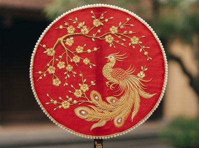 Vietnamese bridal fan