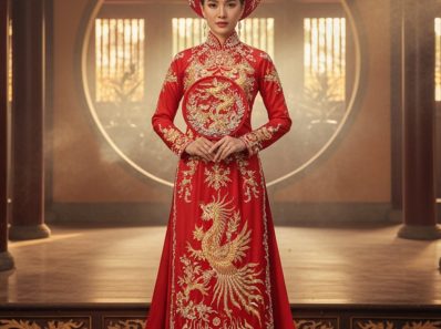 Vietnamese bridal outfit