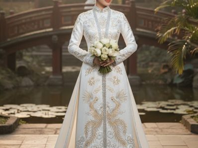 Vietnamese bridal overcoat