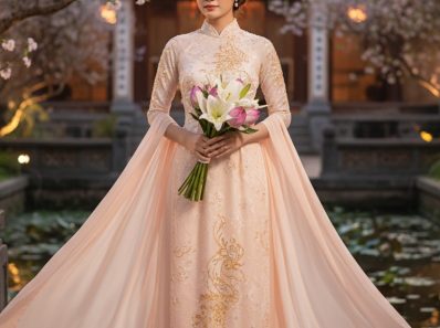 Vietnamese bridesmaid dress