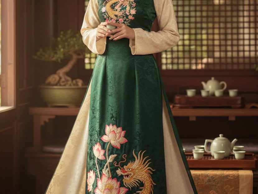 Vietnamese tea ceremony dress