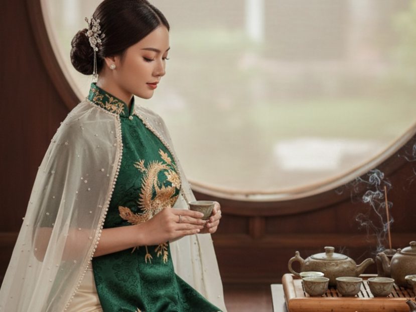 Vietnamese tea ceremony outfit