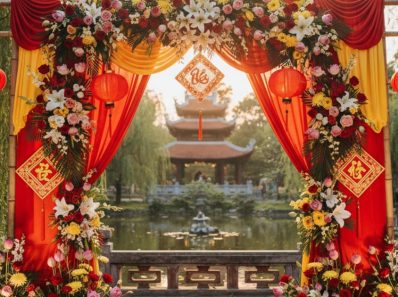 Vietnamese wedding arch