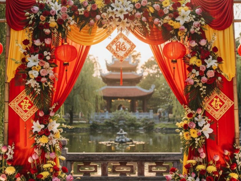 Vietnamese wedding arch