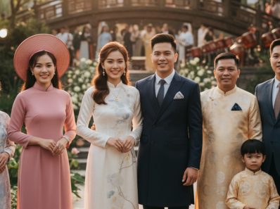 Vietnamese wedding attire for guests