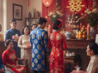 a Vietnamese wedding consists of several