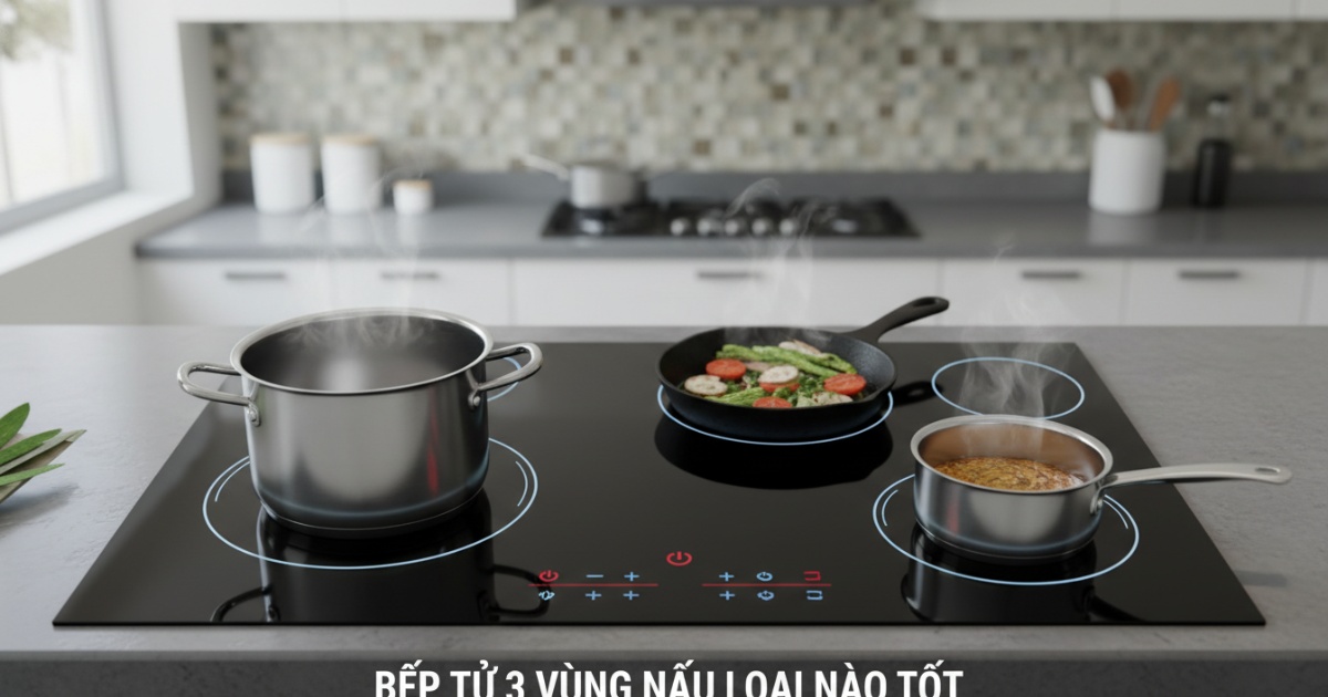 bếp từ 3 vùng nấu loại nào tốt