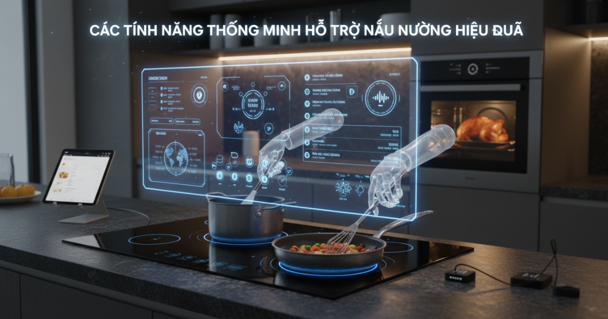 Các tính năng thông minh hỗ trợ nấu nướng hiệu quả