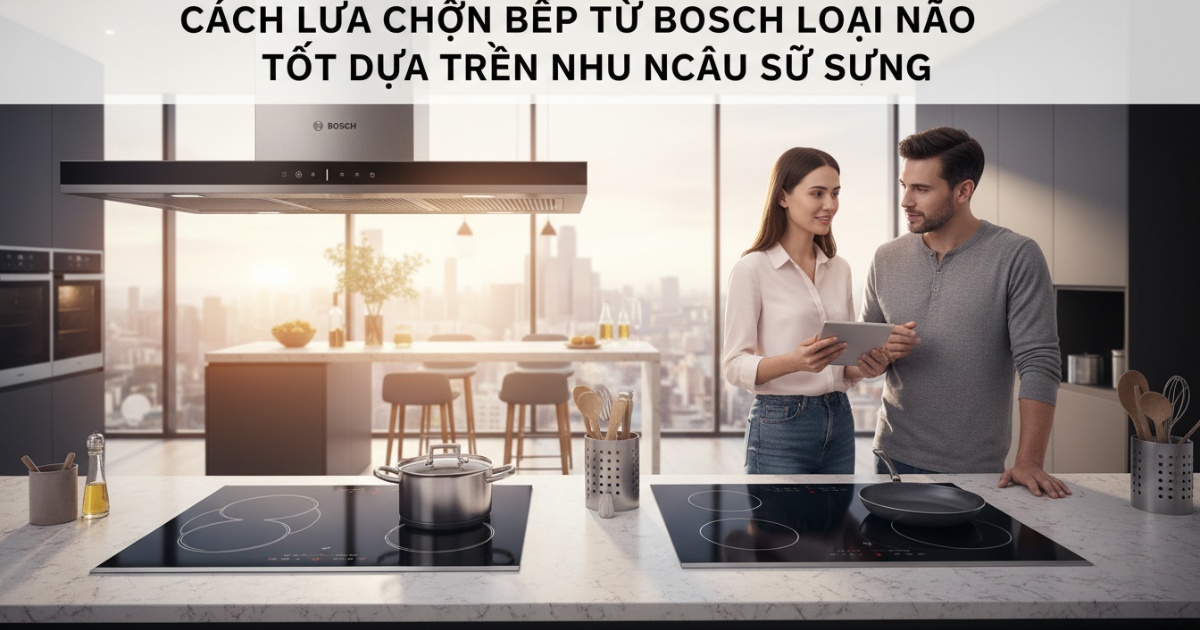 Cách lựa chọn bếp từ Bosch loại nào tốt dựa trên nhu cầu sử dụng