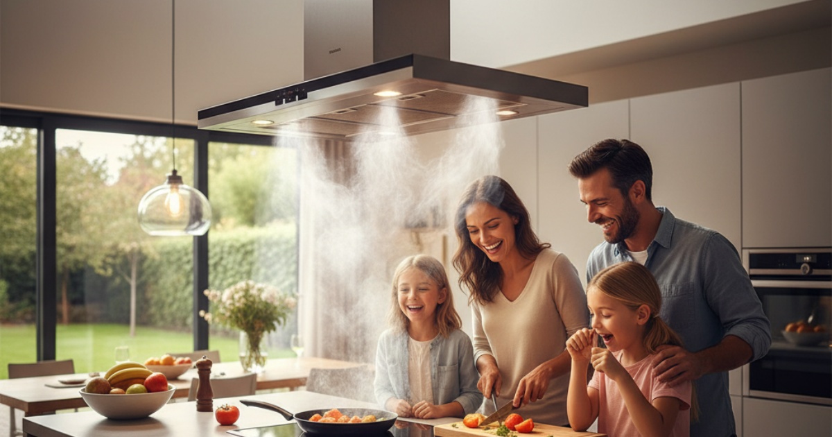Lợi ích khi sử dụng máy hút mùi đứng cho gia đình