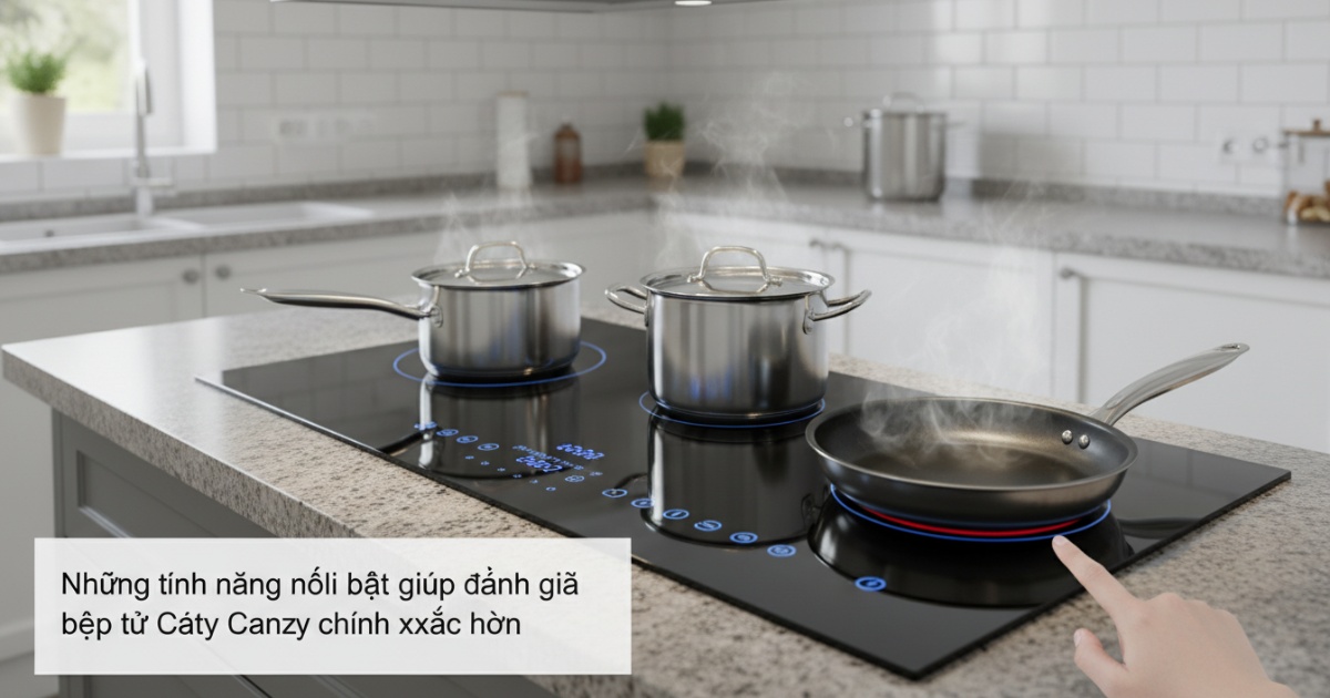 Những tính năng nổi bật giúp đánh giá bếp từ Canzy chính xác hơn