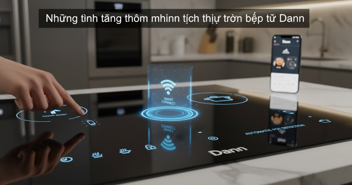 Những tính năng thông minh tích hợp trên bếp từ Dann
