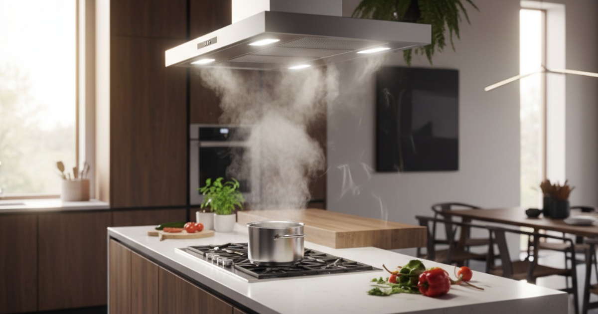 Những ưu điểm vượt trội của máy hút mùi treo độc lập