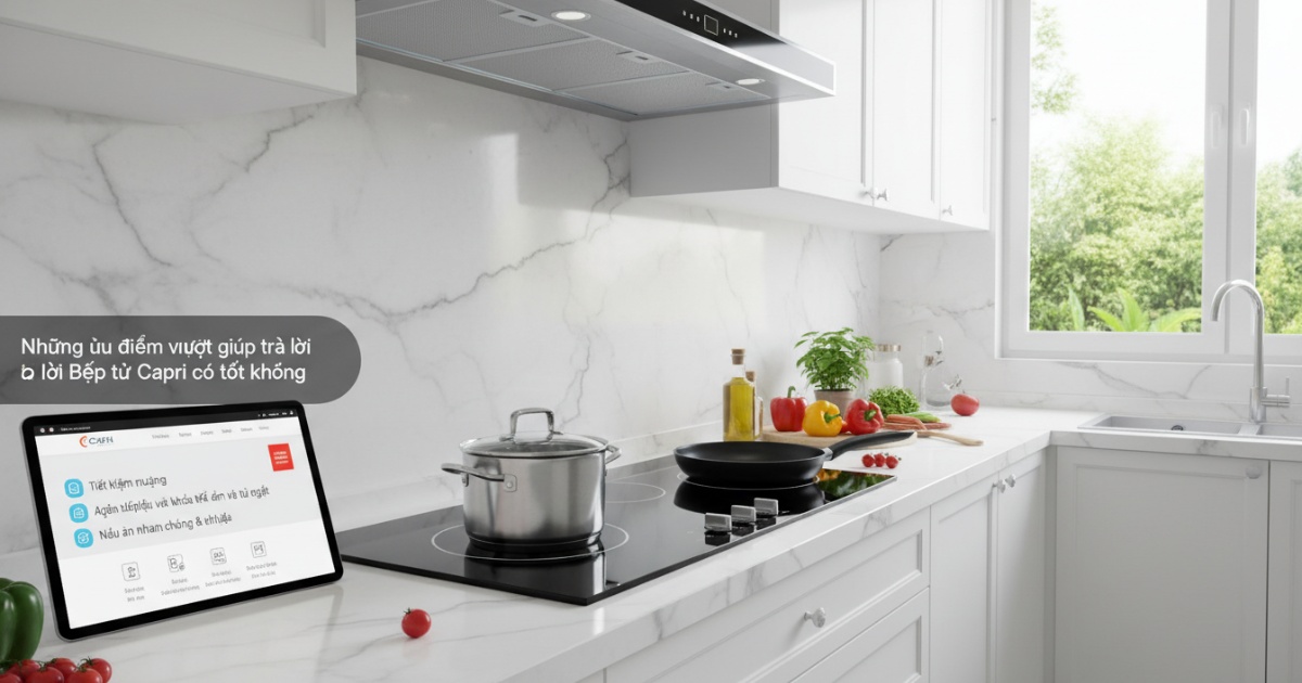 Những ưu điểm vượt trội giúp trả lời câu hỏi bếp từ Capri có tốt không
