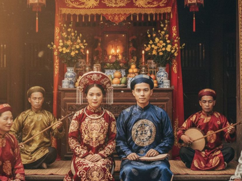 old Vietnamese wedding