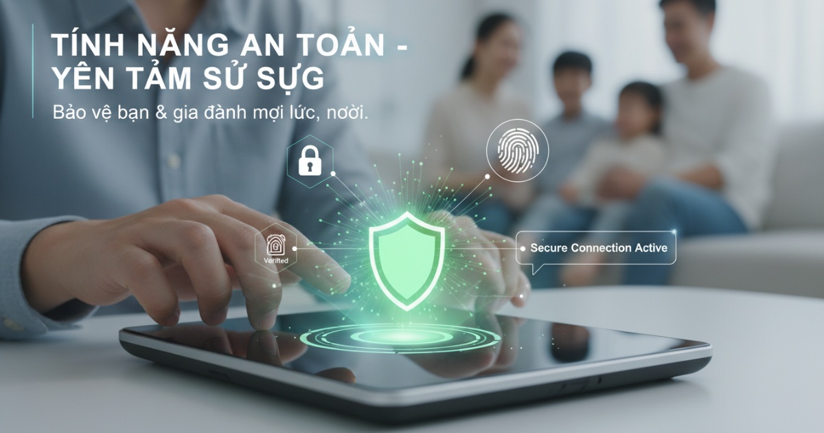 Tính năng an toàn giúp người dùng yên tâm khi sử dụng sản phẩm