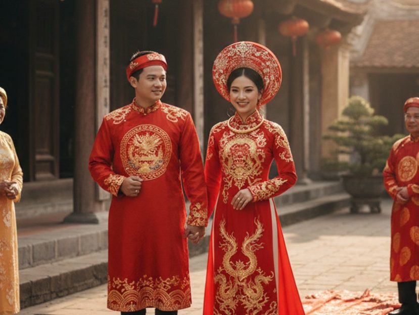 traditional Vietnamese dress wedding