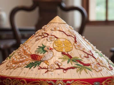 Vietnamese wedding hat