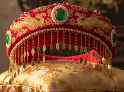 Vietnamese wedding headpiece