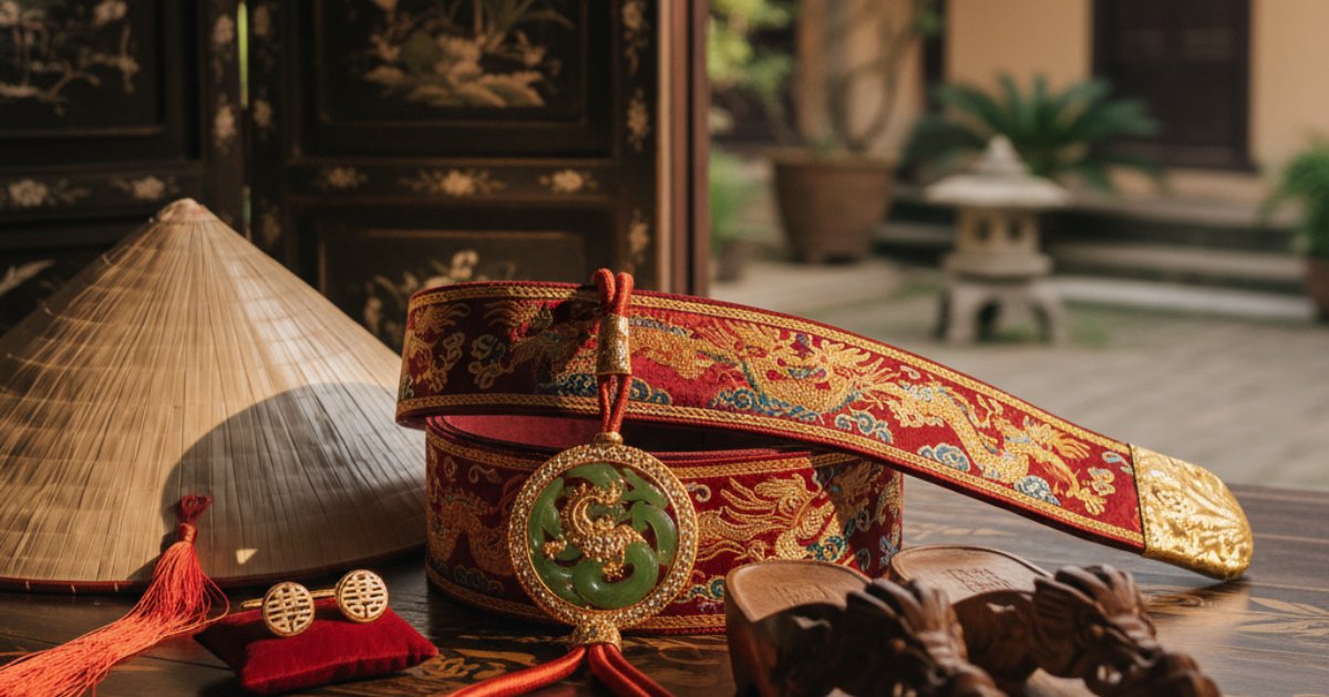 Accessories to Complement a Vietnamese Wedding Dress Men