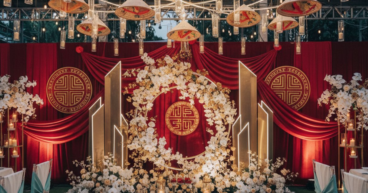 Blending Modern Touches with Vietnamese Wedding Decorations