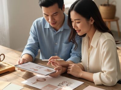 Choosing a modern Vietnamese wedding invitation wording template