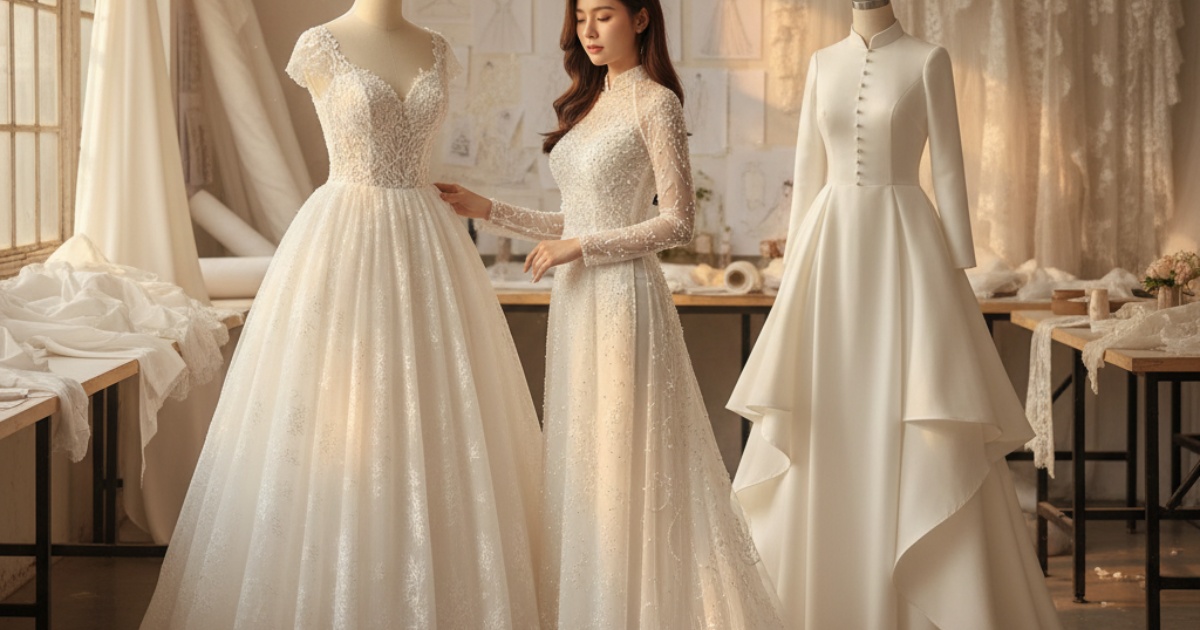 Choosing the Perfect White Vietnamese Wedding Dress Style