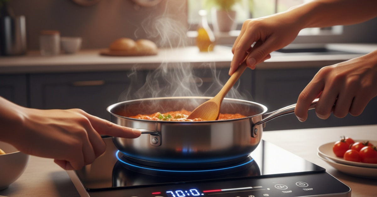 Điều chỉnh công suất và nhiệt độ khi nấu ăn Điều chỉnh công suất và nhiệt độ khi nấu ăn