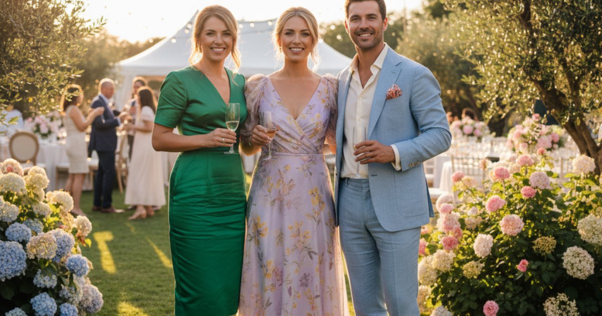 Popular color trends for summer wedding guest attire