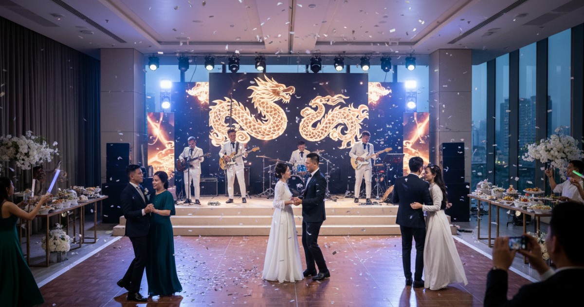 Vietnamese wedding entertainment - Modern Vietnamese wedding entertainment ideas for the reception