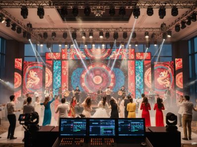 Vietnamese wedding entertainment - Visual and technical entertainment enhancements