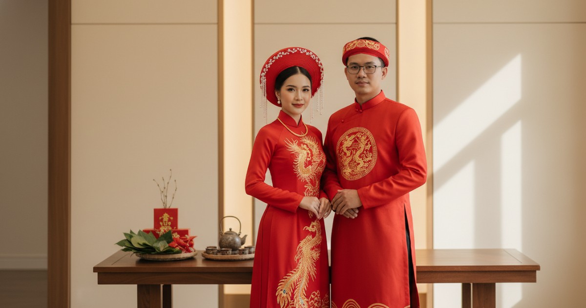 Vietnamese wedding explained - Traditional wedding attire and the iconic Ao Dai