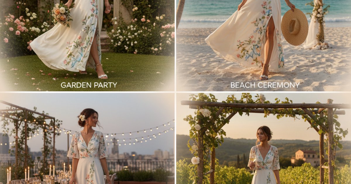 Styling a summer wedding outfit for different venues