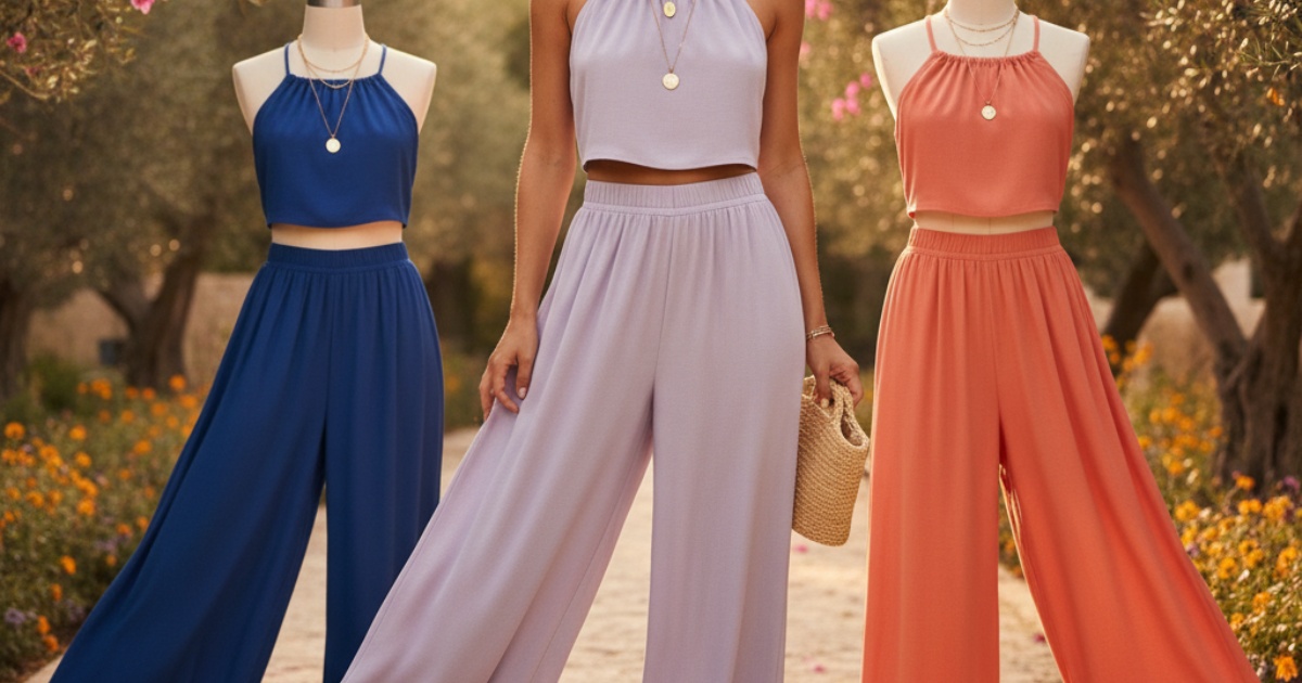 Trending colors for a 2 piece summer wedding guest outfit this year Trending colors for a 2 piece summer wedding guest outfit this year