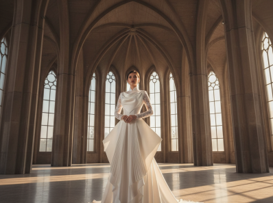 Vietnamese wedding dress white