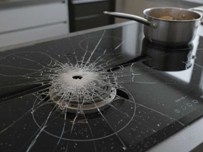 kính bếp từ bị vỡ