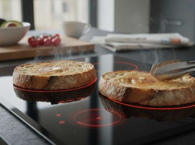nướng bánh mì bằng bếp hồng ngoại