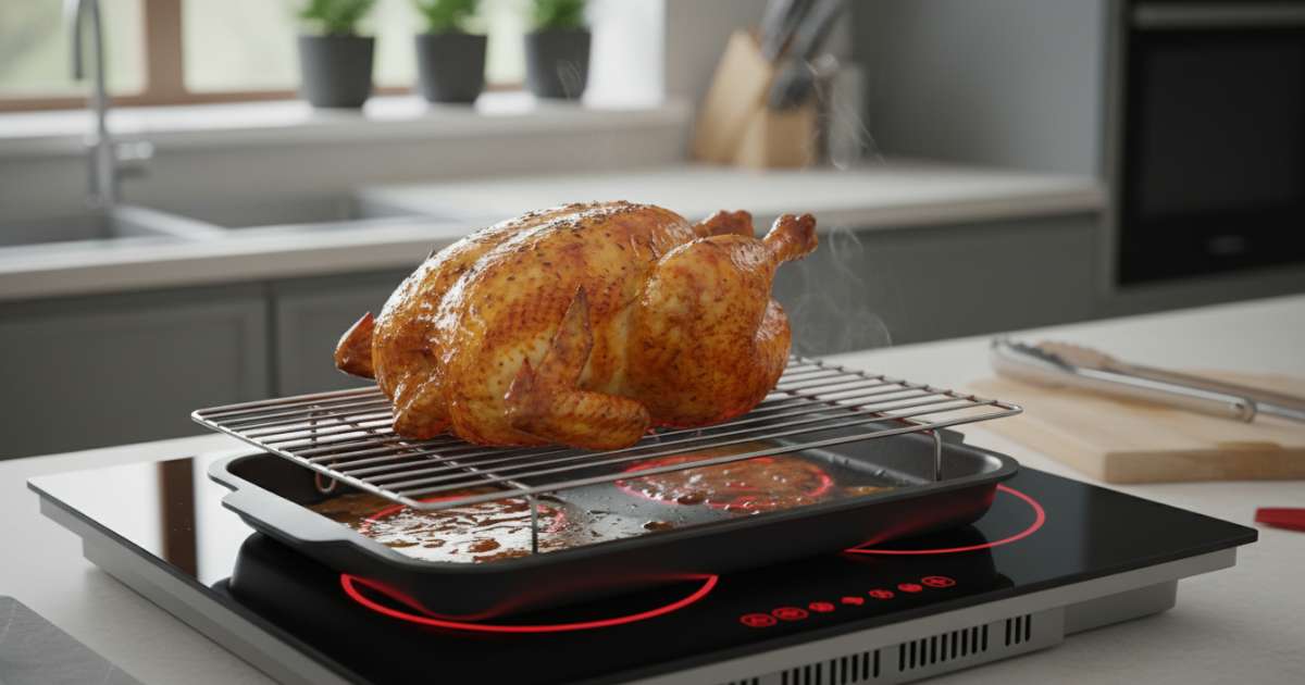 nướng gà bằng bếp hồng ngoại
